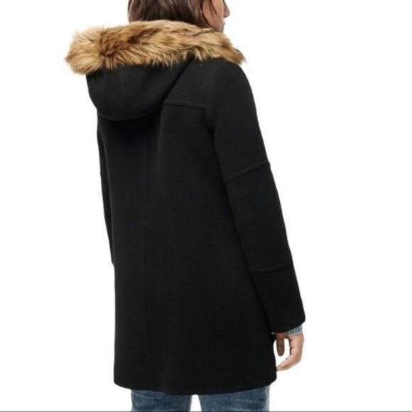 J. Crew Coat Chateau Parka Italian Stadium Cloth Wool Size 0 NWT - Picture 5 of 15